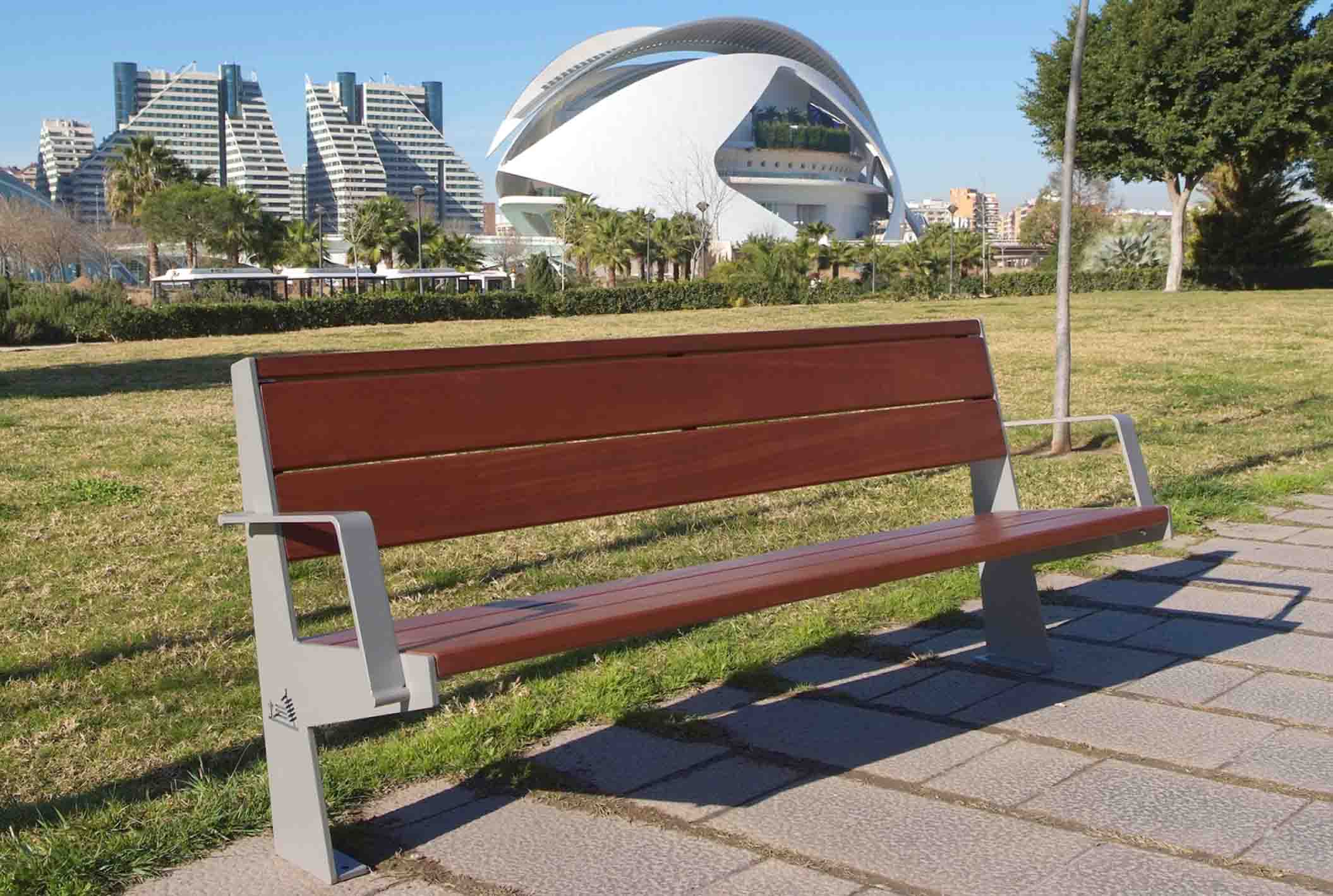 bancos de mobiliario urbano