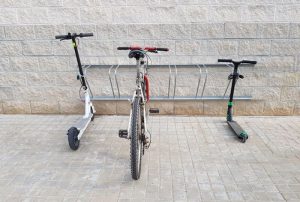 aparcabicicletas pared