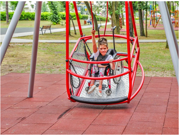 Columpio infantil adaptado