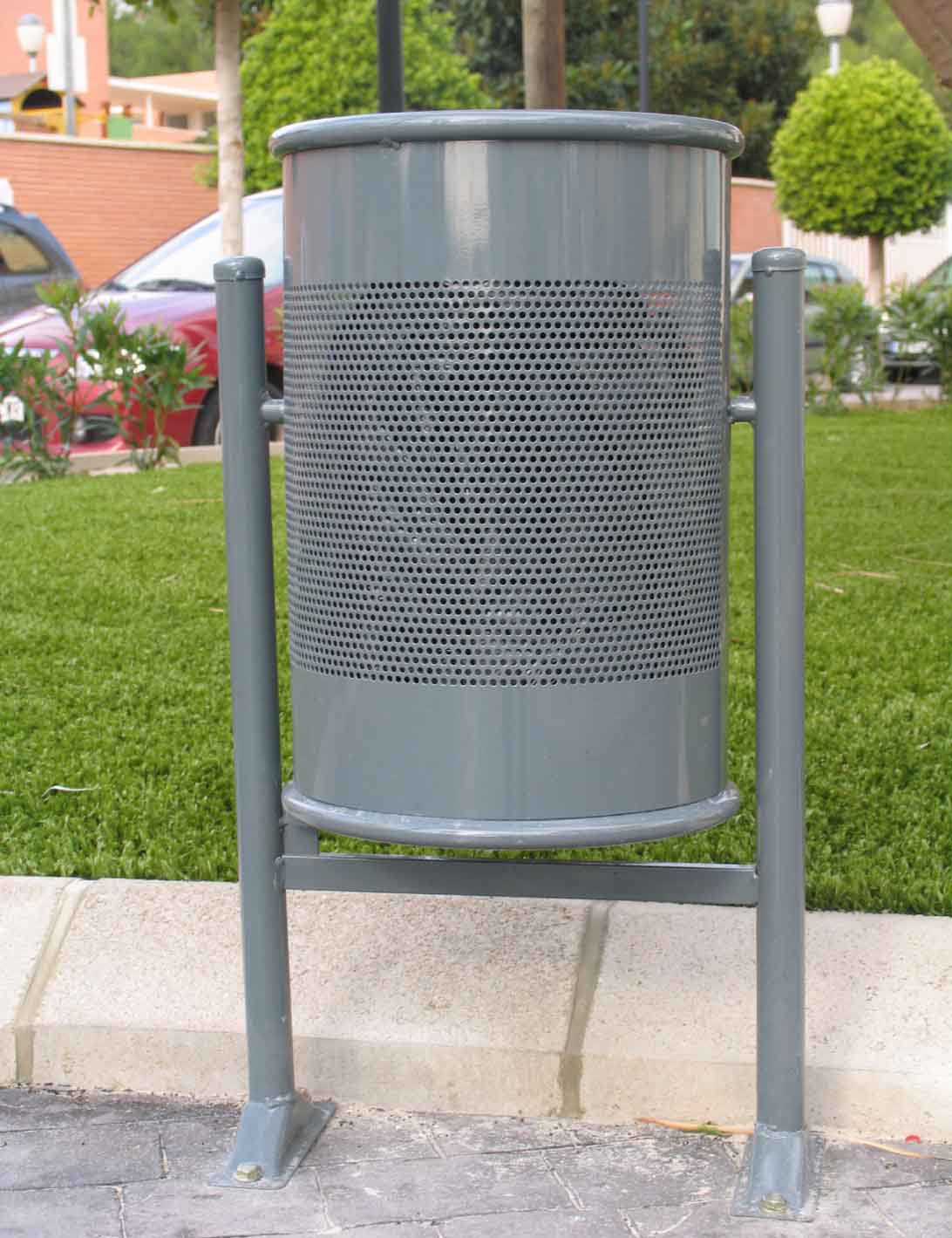 Papeleras urbanas de acero inoxidable