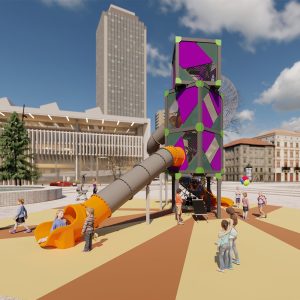 línea CUBE parques infantiles modulares