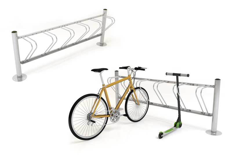 mobiliario urbano, aparcabicicletas-patinetes