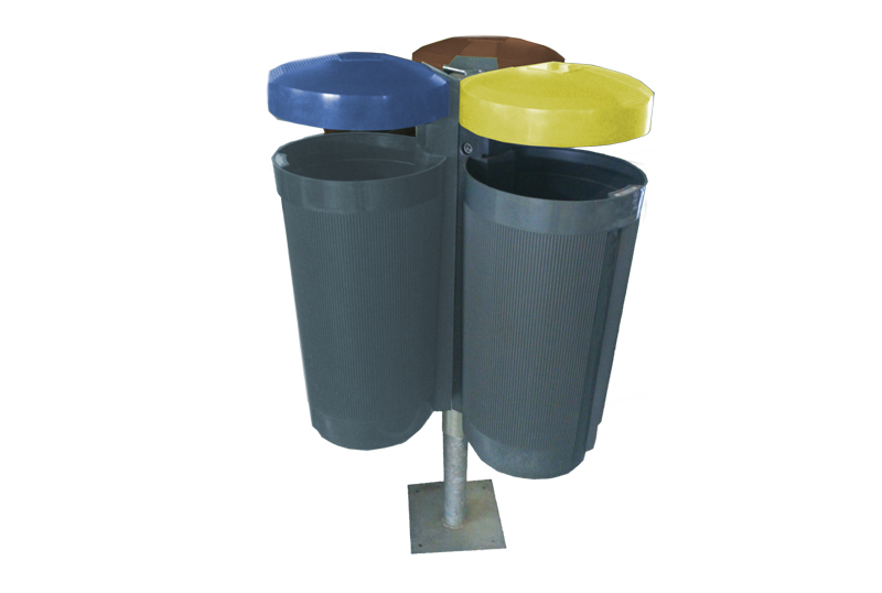 mobiliario urbano, papelera reciclaje selectivo