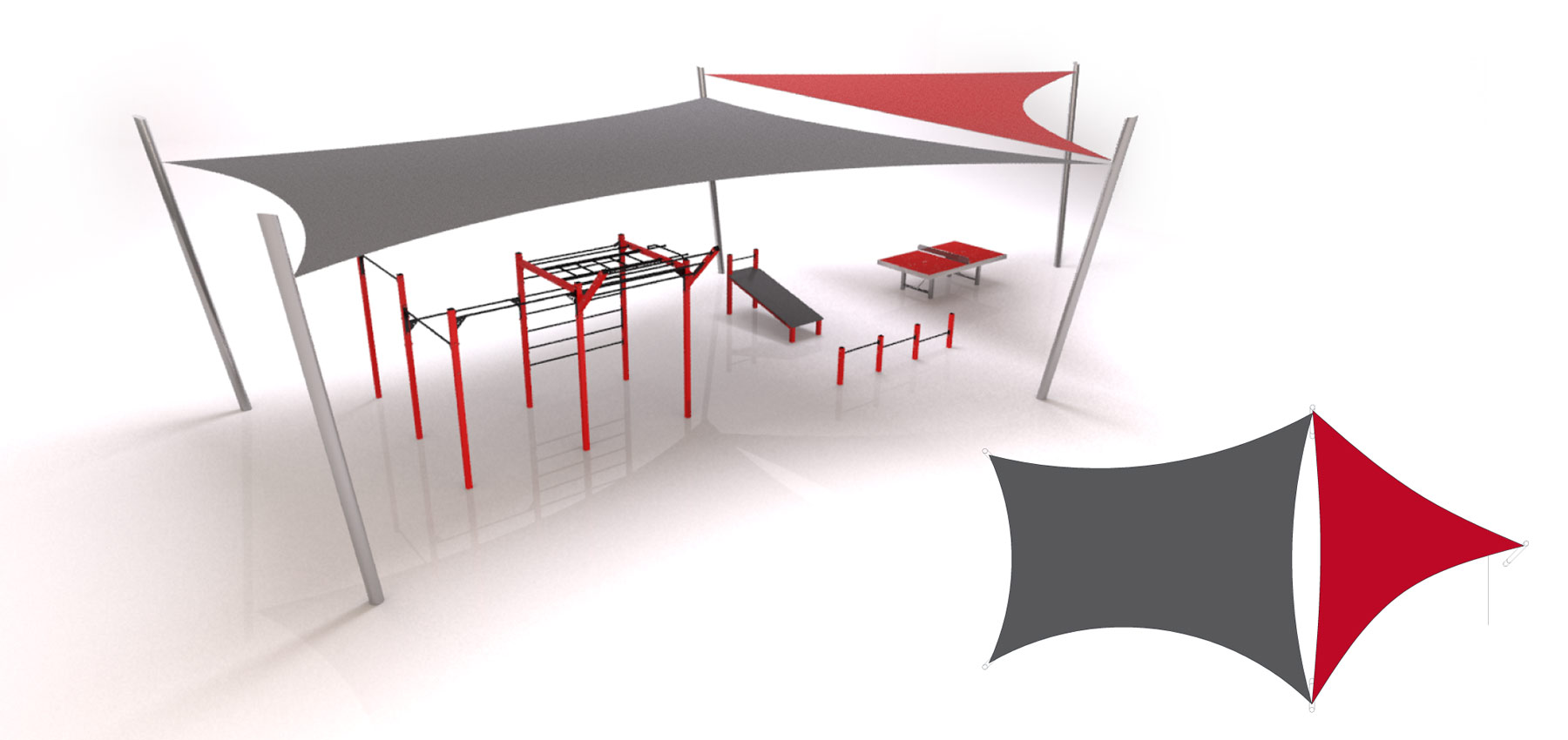 sun sails for sport equipment